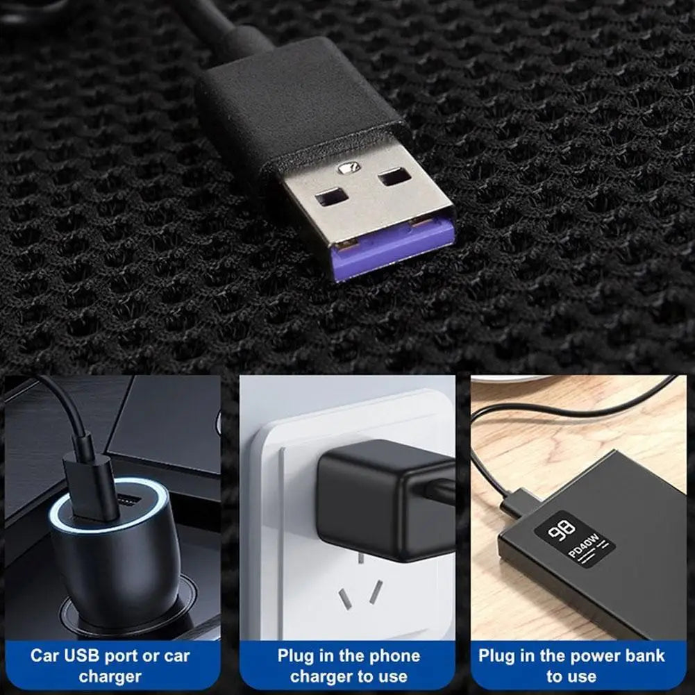 Car Cushion USB 5 or 8 Fan
