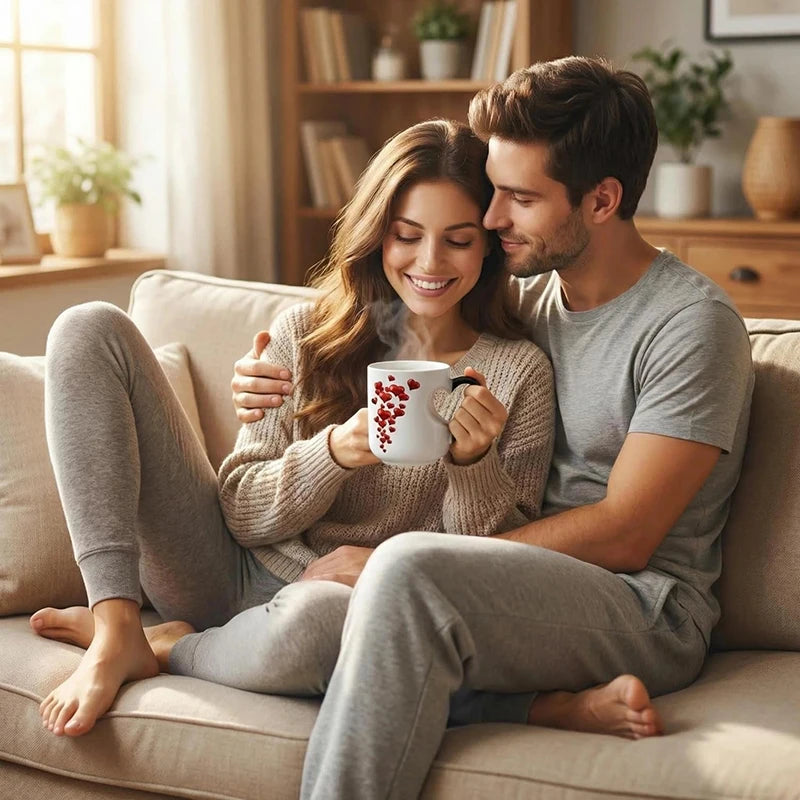 Heart-Shaped Color Changing Mug