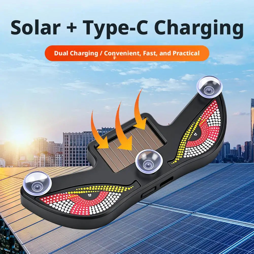Solar Powered Car Neon Light