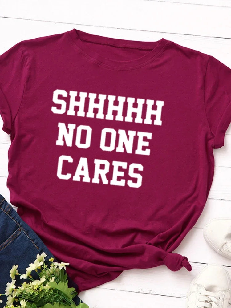 No One Cares T Shirt