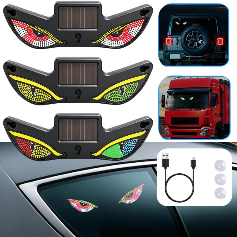 Solar Powered Car Neon Light