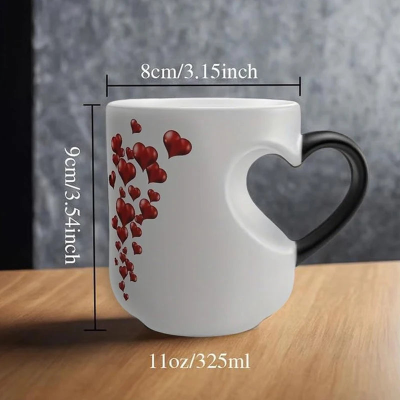 Heart-Shaped Color Changing Mug