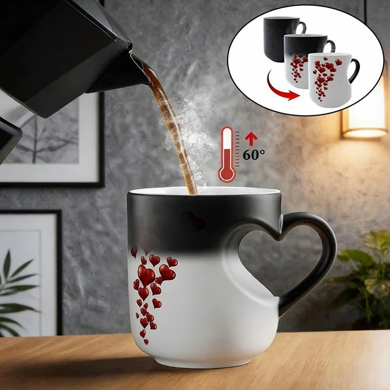 Heart-Shaped Color Changing Mug