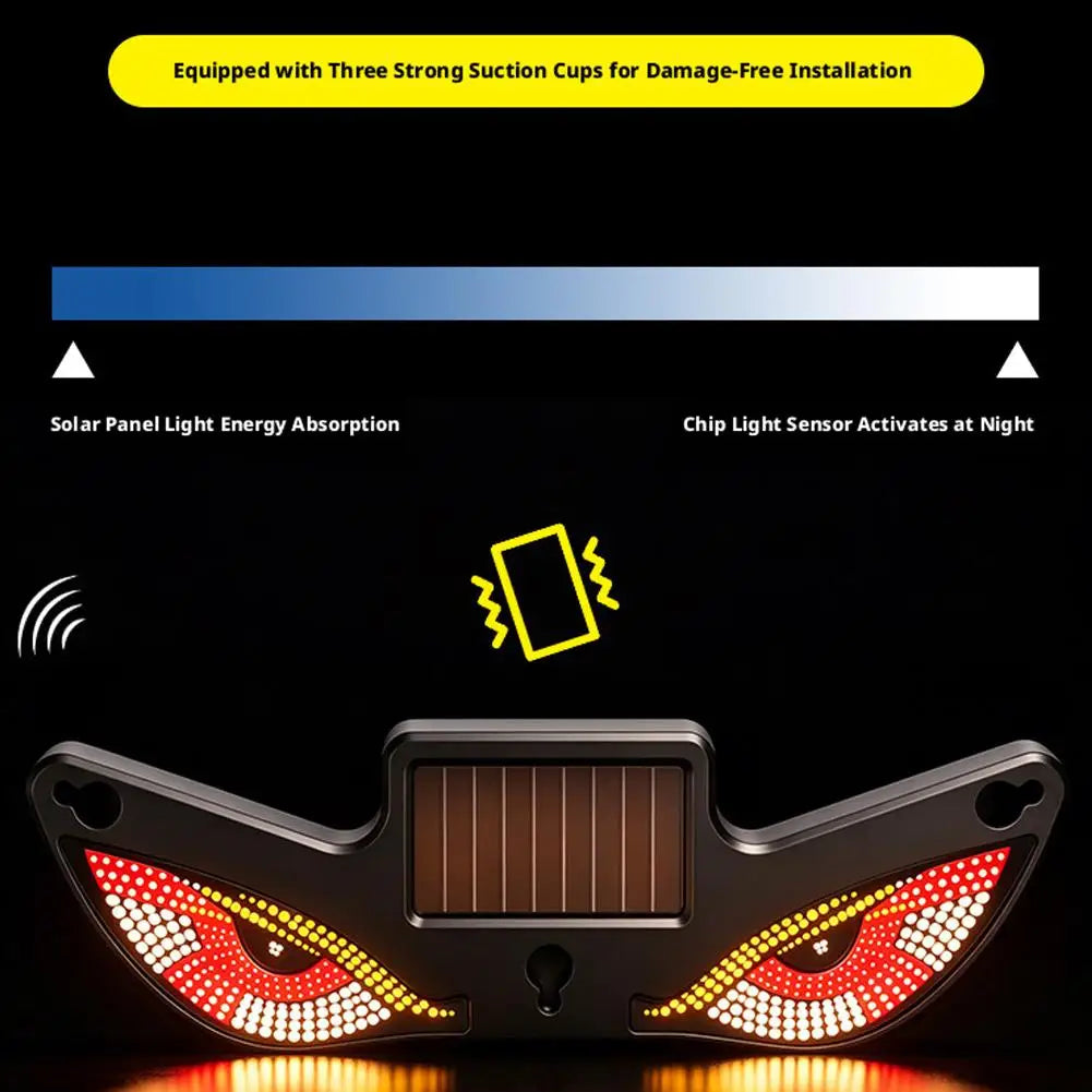 Solar Powered Car Neon Light