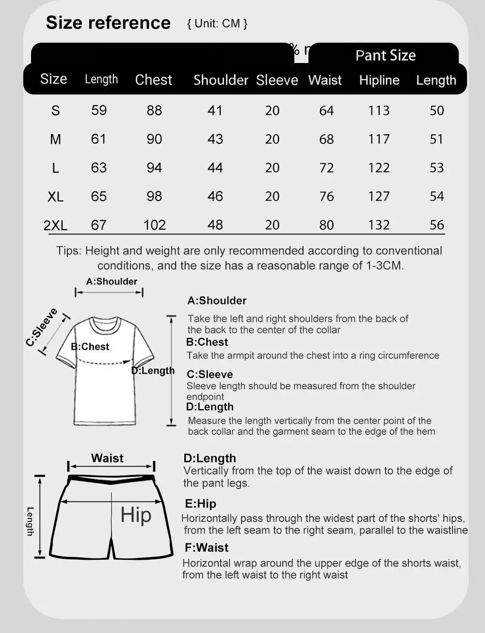 T-shirt and Short