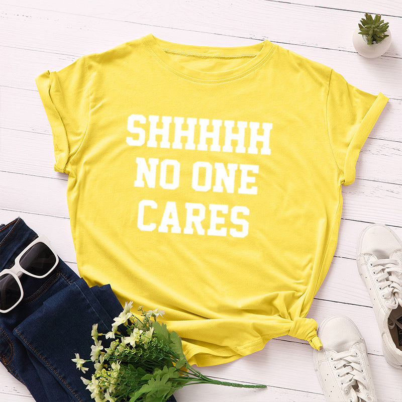 No One Cares T Shirt
