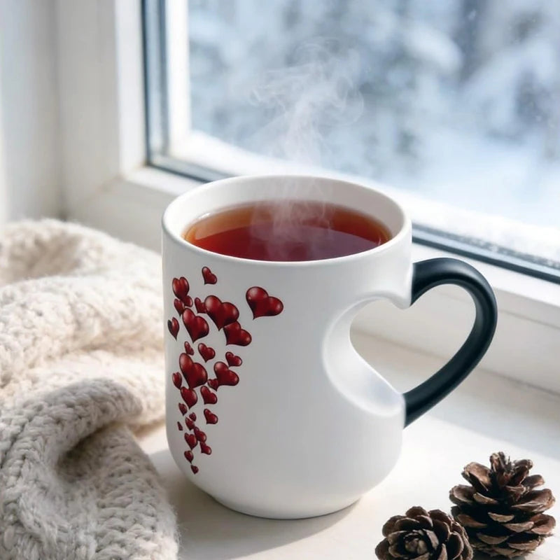 Heart-Shaped Color Changing Mug