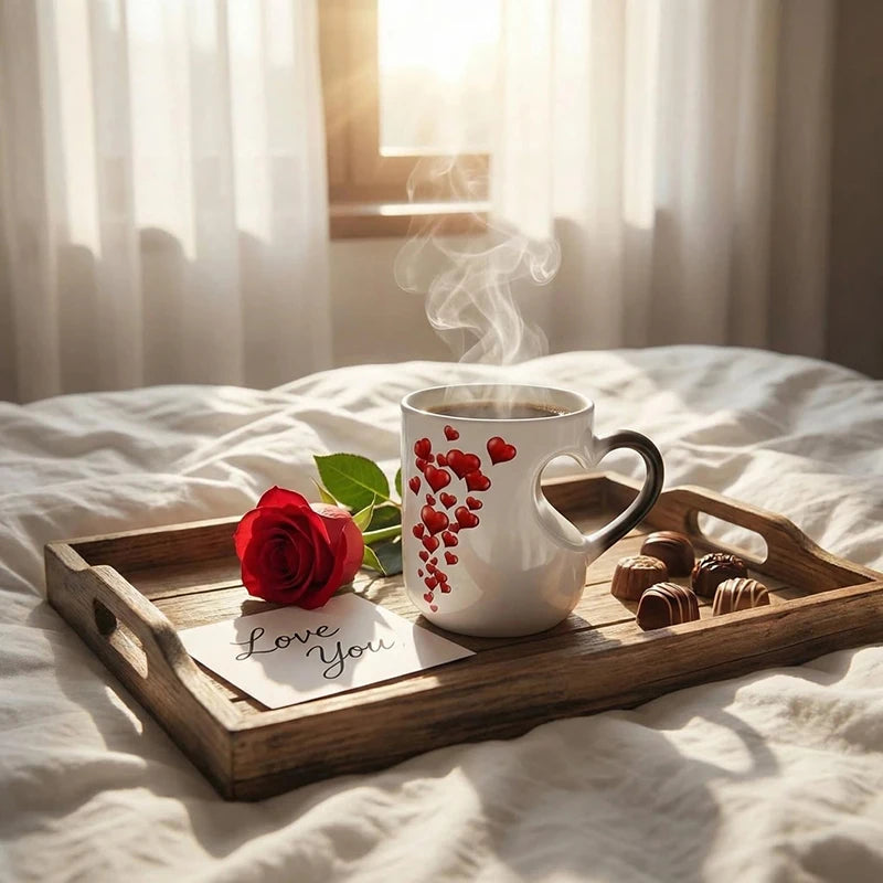 Heart-Shaped Color Changing Mug