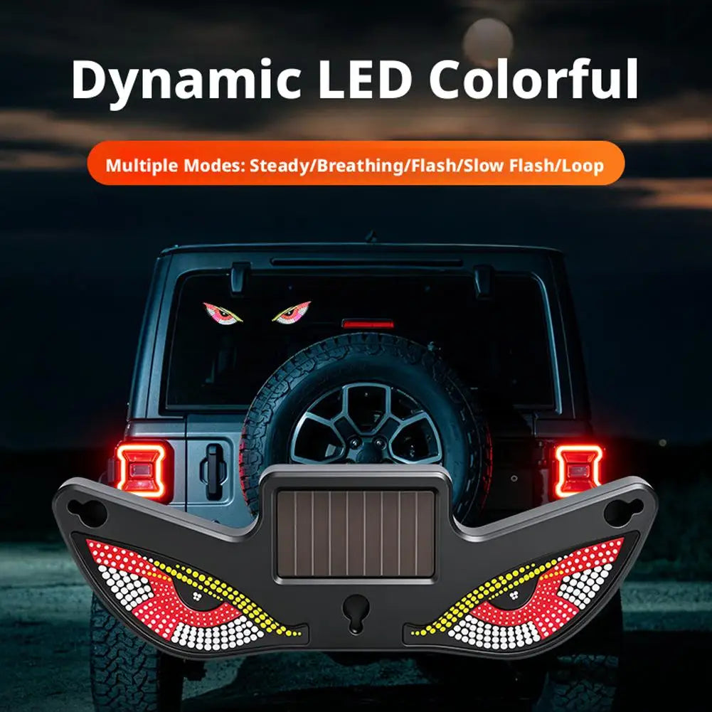 Solar Powered Car Neon Light