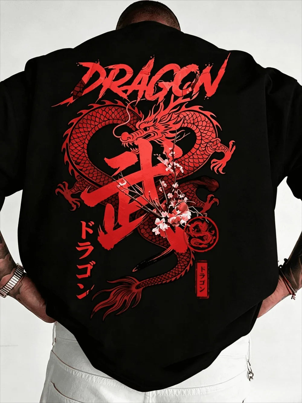 3D Golden Dragon Sports T-shirt