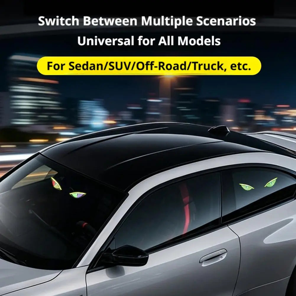 Solar Powered Car Neon Light