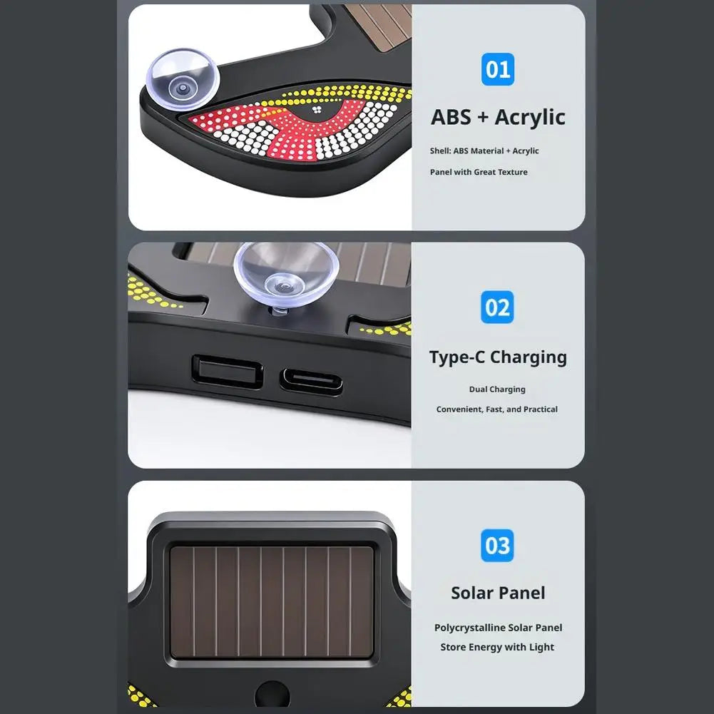 Solar Powered Car Neon Light